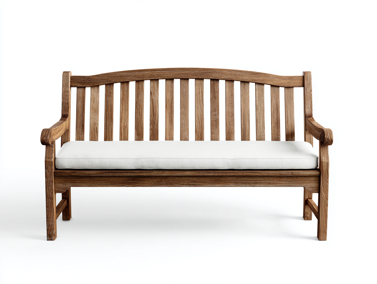 Gartenbank Holz braun 155x62x88 cm - braun - klassisches Design für Garten-Pineupio
