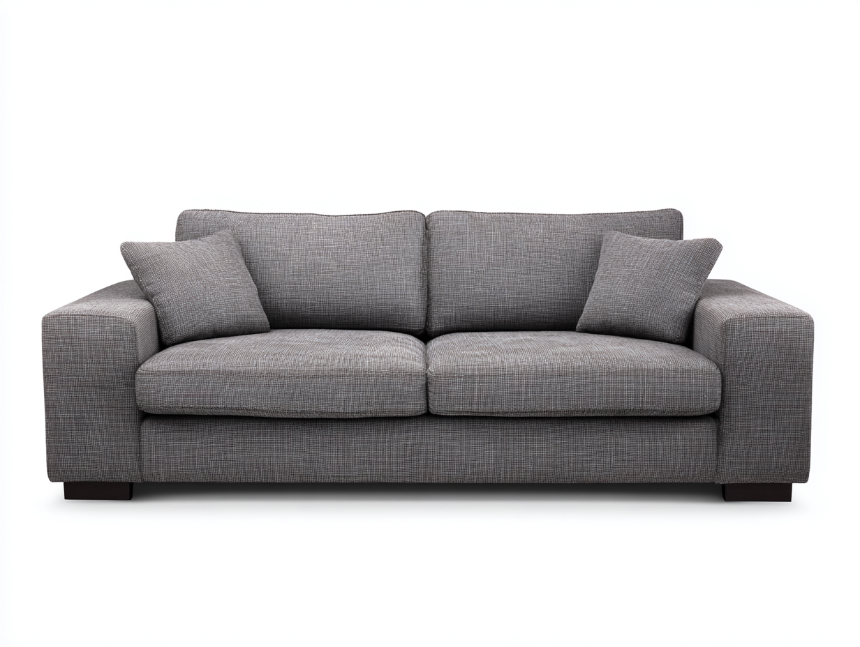 Zweisitzer Sofa Stoff 180x90x85 cm - Grau - Modernes Design für Wohnzimmer-Pineupio
