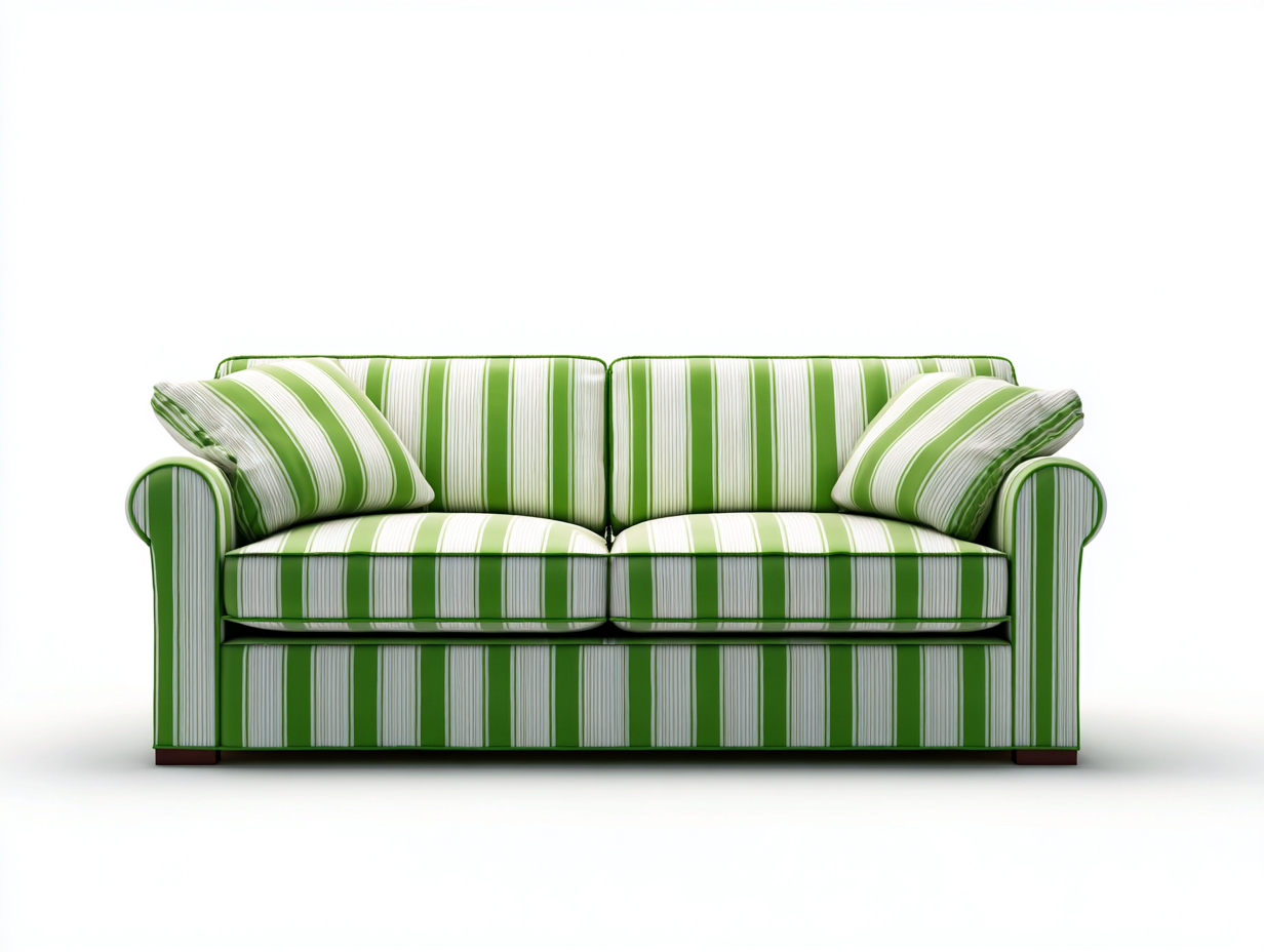Zweisitzer Sofa Stoff 185x88x85 cm Grün - Klassisches Design-Pineupio