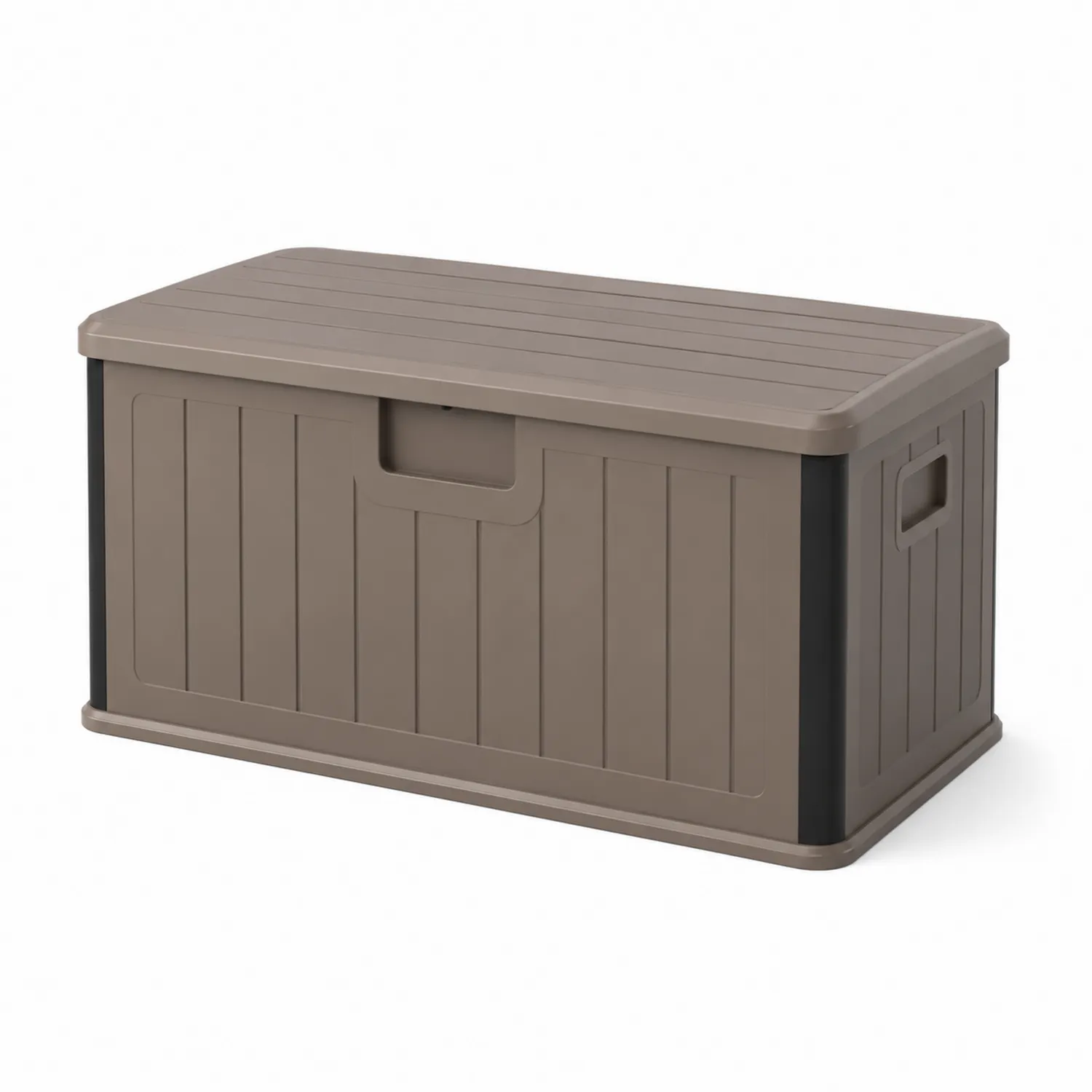 Contenitore portaoggetti in plastica marrone 117x45x56 cm-Selvoriux