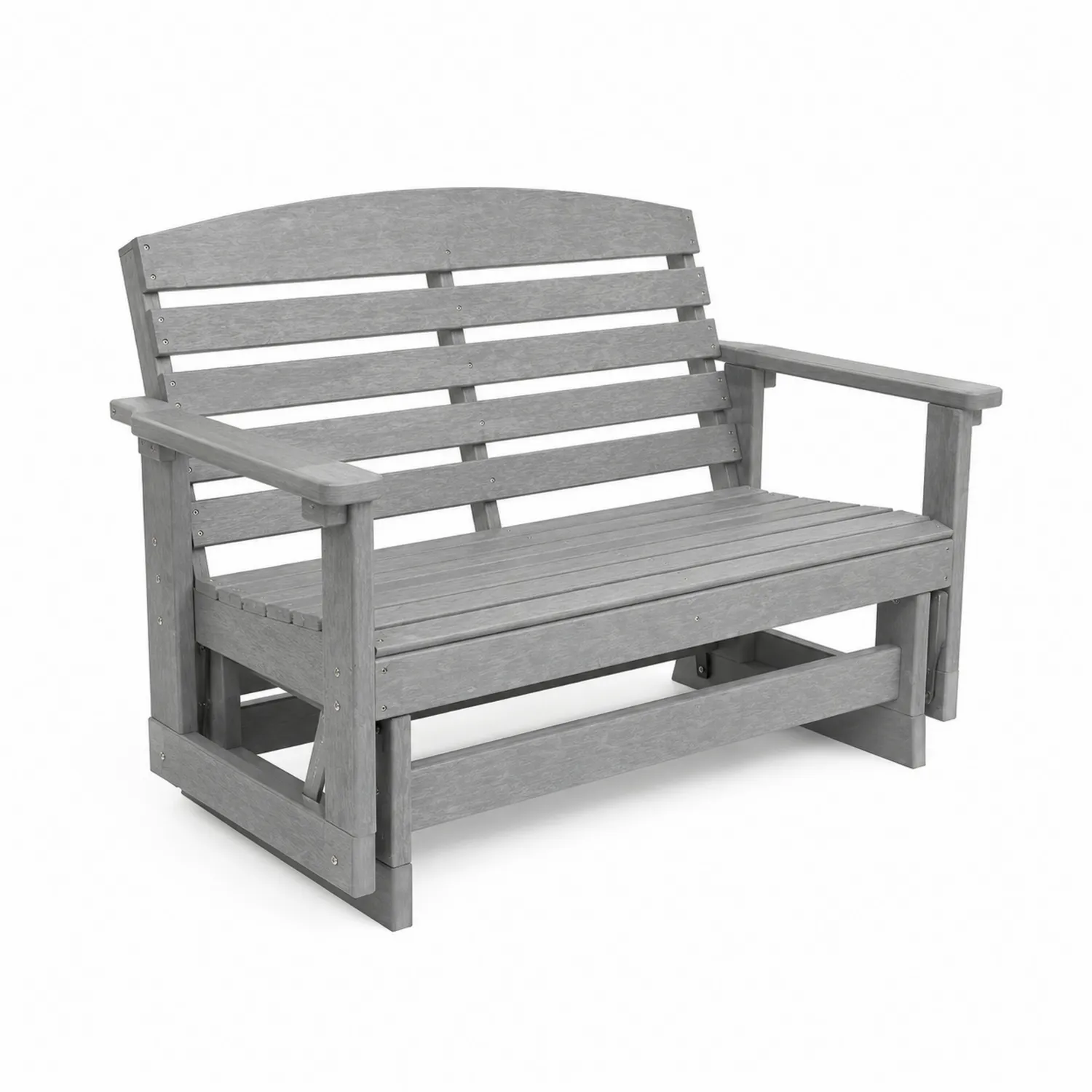 Panca da esterno in legno composito grigio-Selvoriux