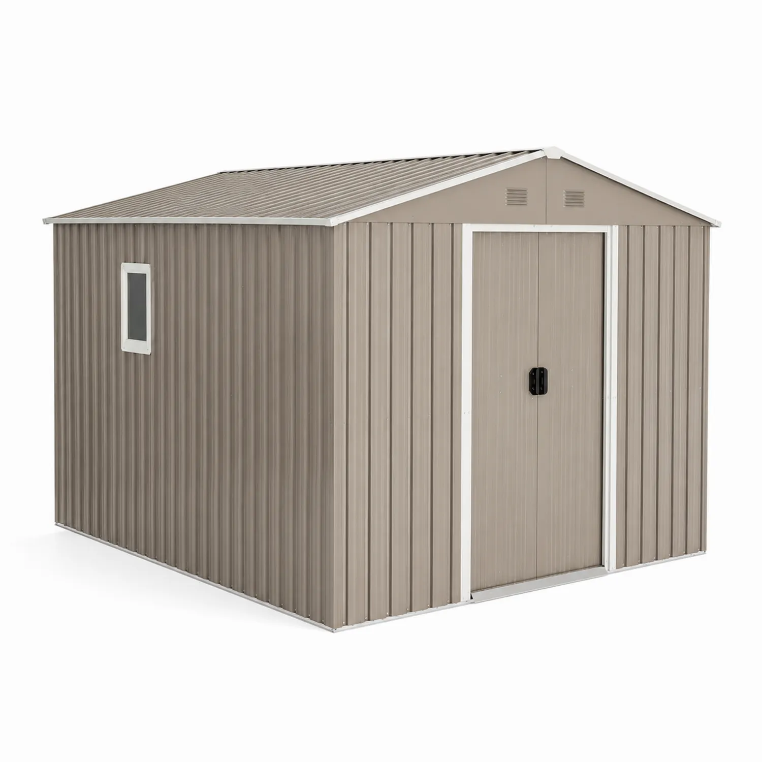 Capanno da Giardino in Acciaio Marrone 315x195x180 cm-Selvoriux