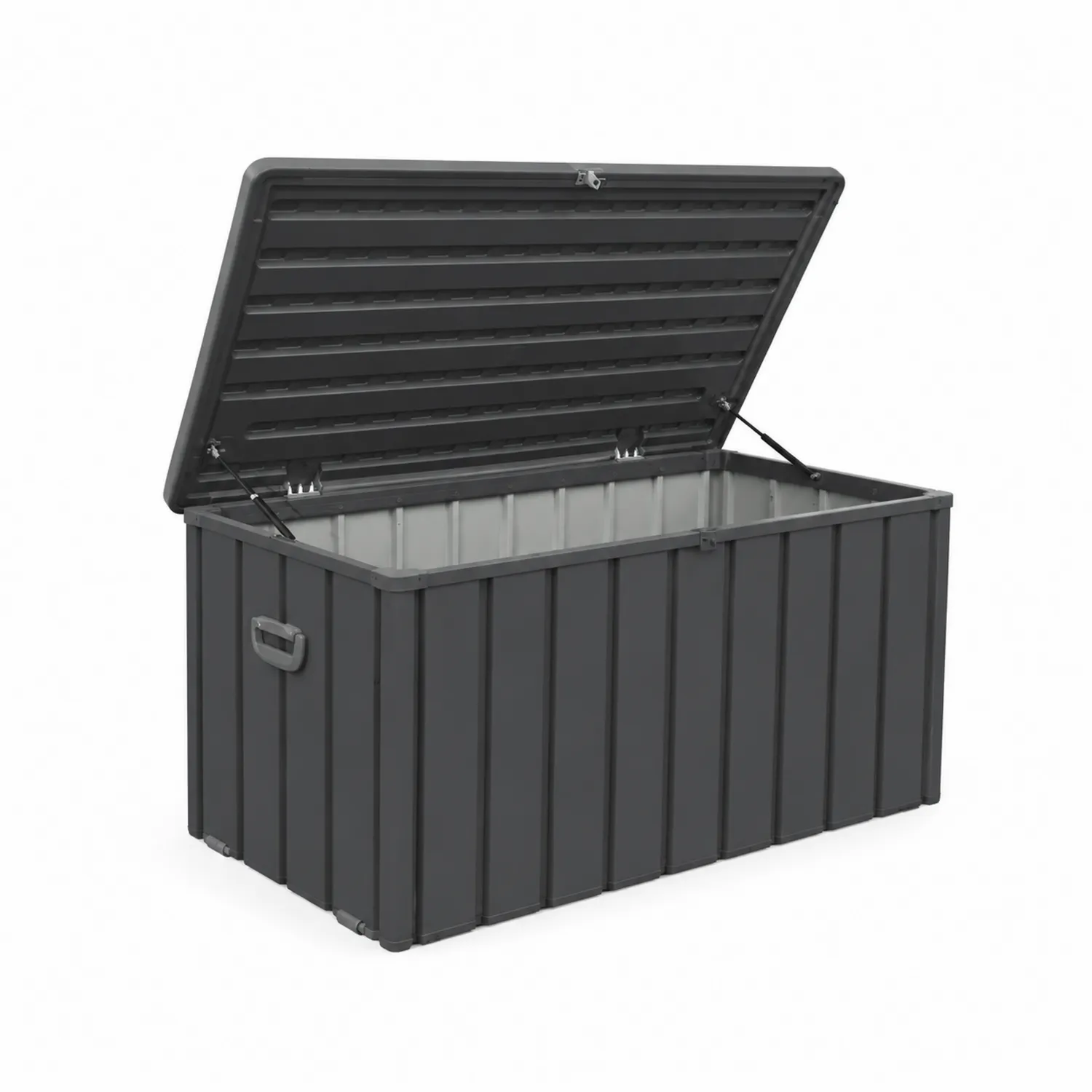Contenitore portaoggetti in resina nera 120x56x63 cm-Selvoriux