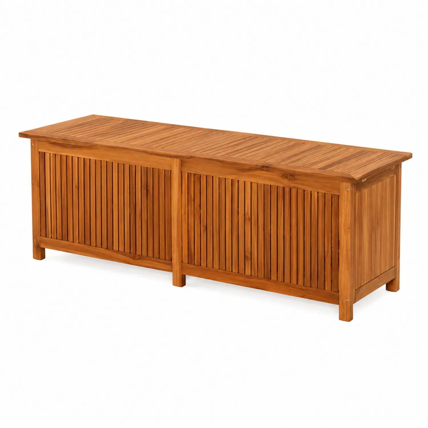 Cassapanca da Esterno in Legno di Acacia 120x40x45 cm-Selvoriux