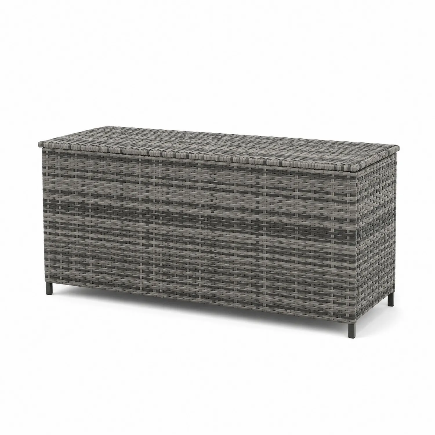 Contenitore Rettangolare in Rattan Sintetico con Struttura in Acciaio