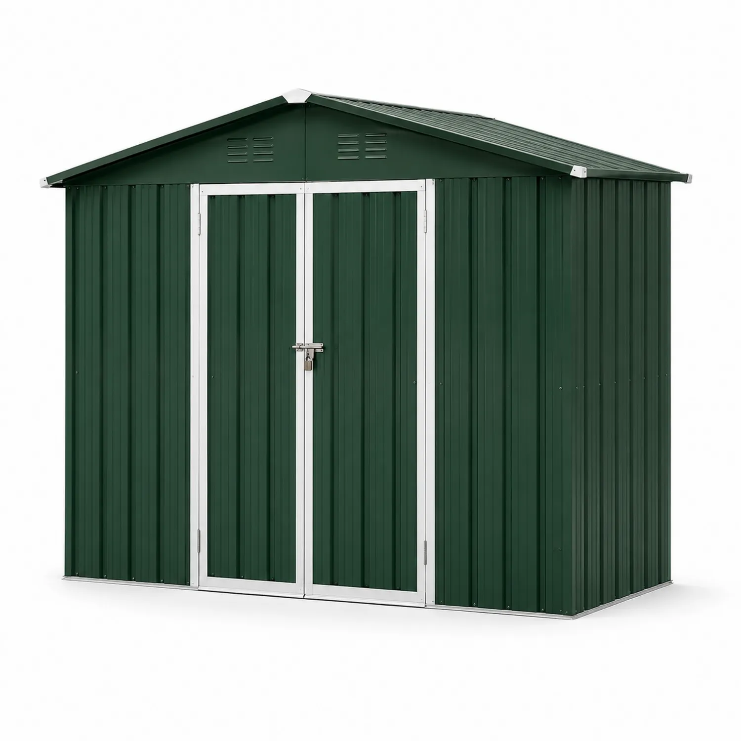 Capanno in Metallo Acciaio Zincato Verde 240x180x190 cm