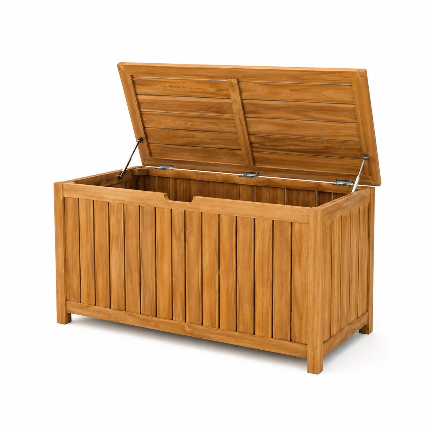 Cofre de Almacenamiento de Madera de Teca Resistente