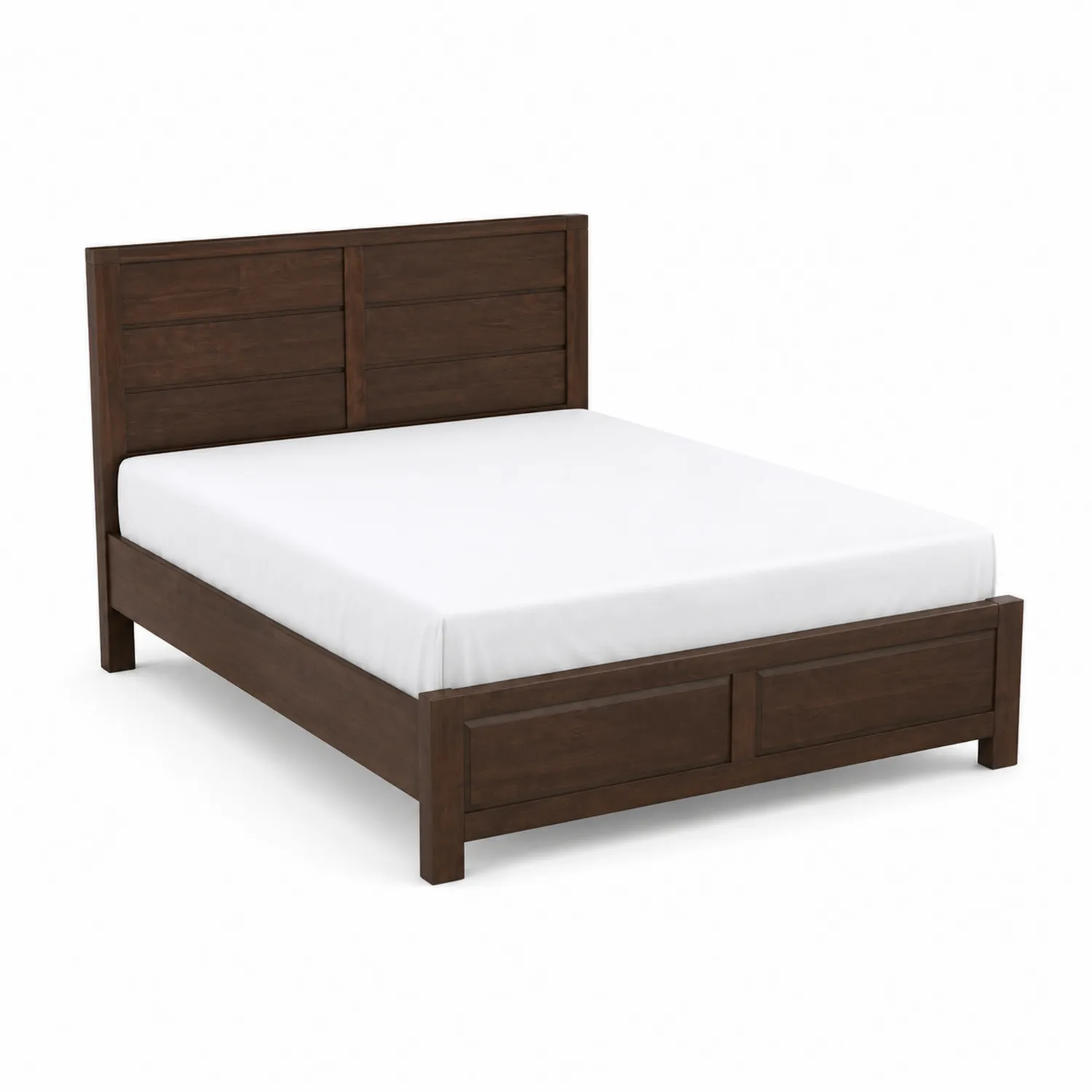 Cama de Matrimonio de Madera Maciza Marrón 200x160 cm