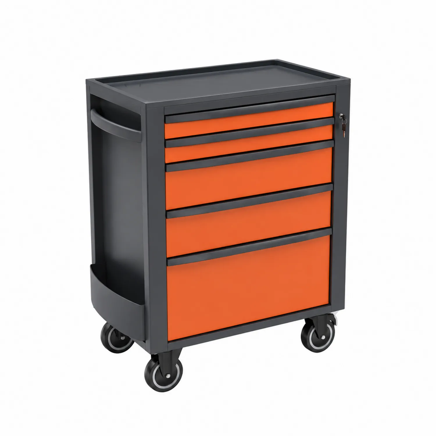 Carrello Porta Attrezzi in Metallo con 5 Cassetti