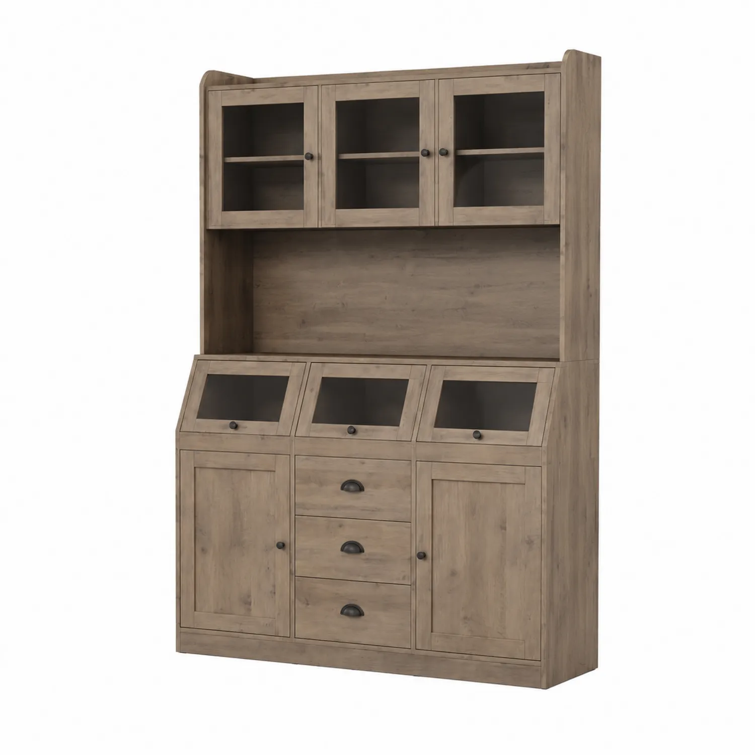 Credenza in legno con ante e cassetti