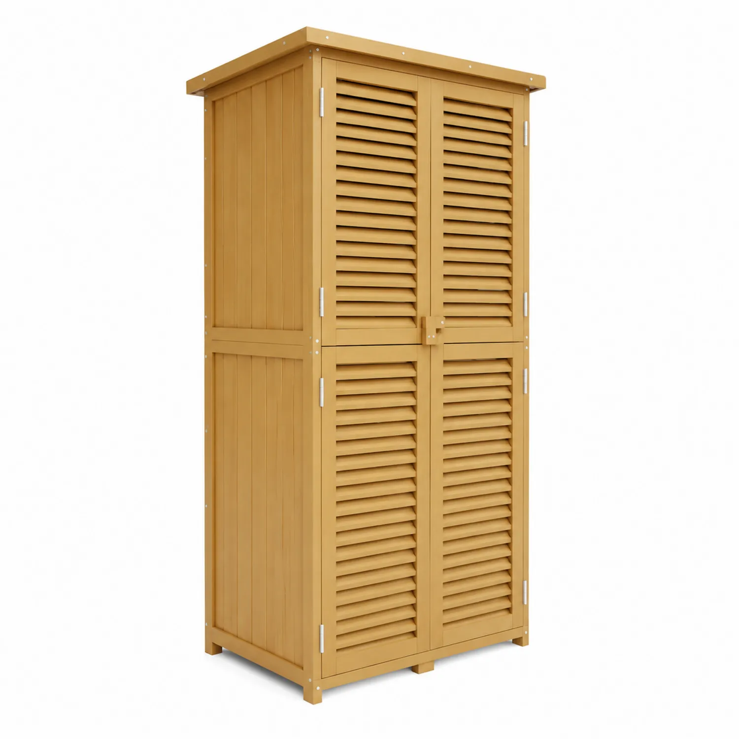 Armadio in Legno Giallo 79x49x190 cm