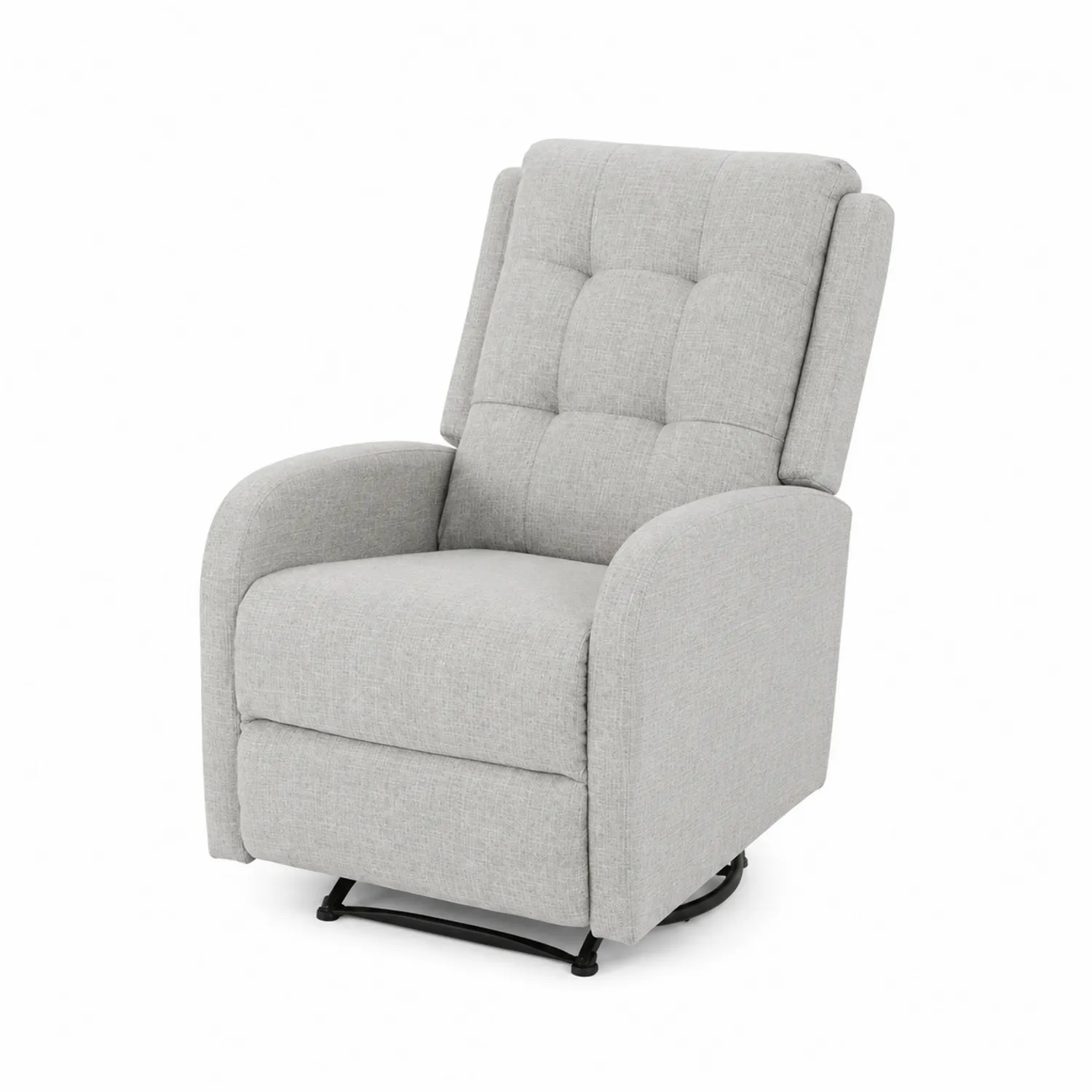 Poltrona Reclinabile in Tessuto Grigio