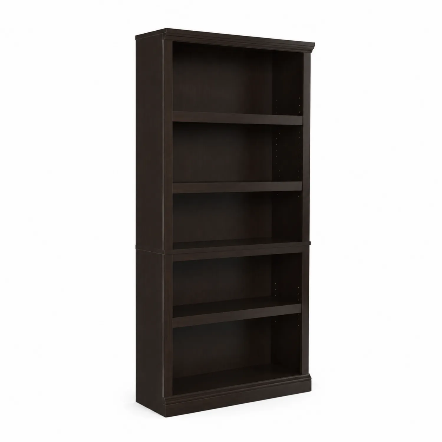 Libreria a 5 Ripiani in Legno Marrone Scuro 180x90x30