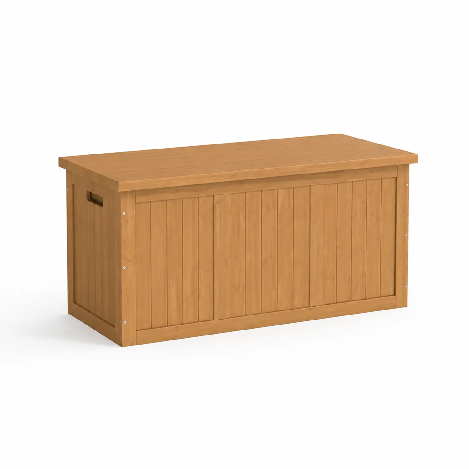 Contenitore in legno massello di pino 120x50x55 cm Marrone