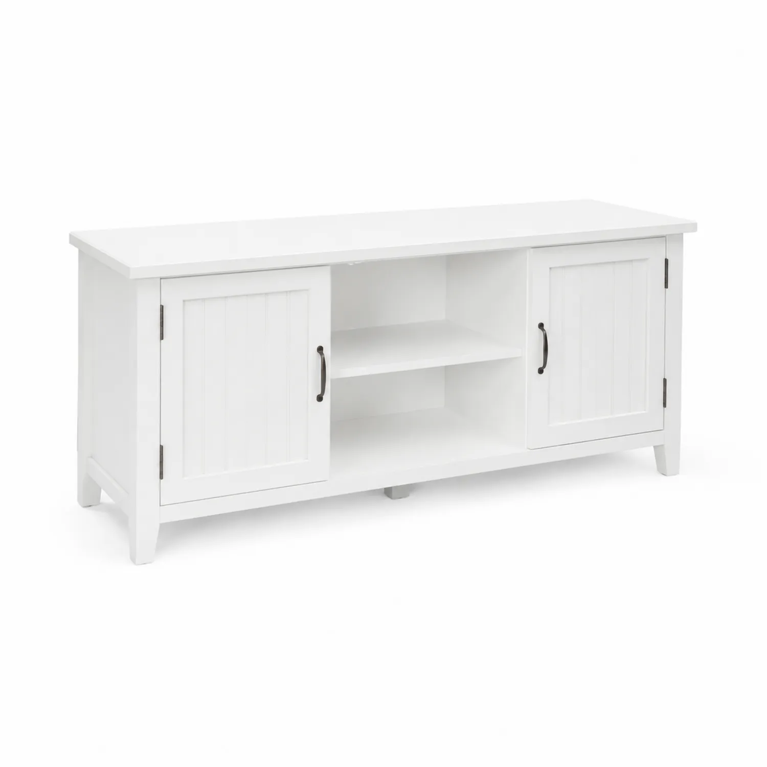 Mobile TV in legno MDF con ante e ripiani aperti 120x40x50 cm