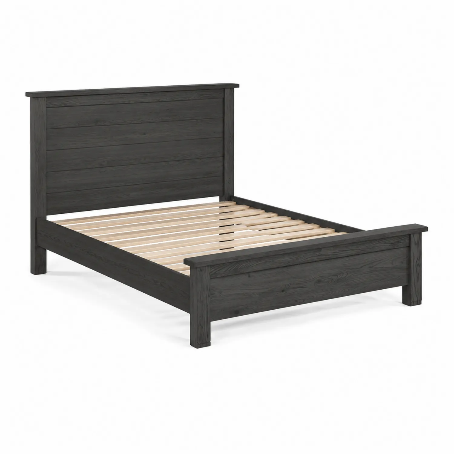 Letto Matrimoniale in Legno di Pino Nero 200x160 cm