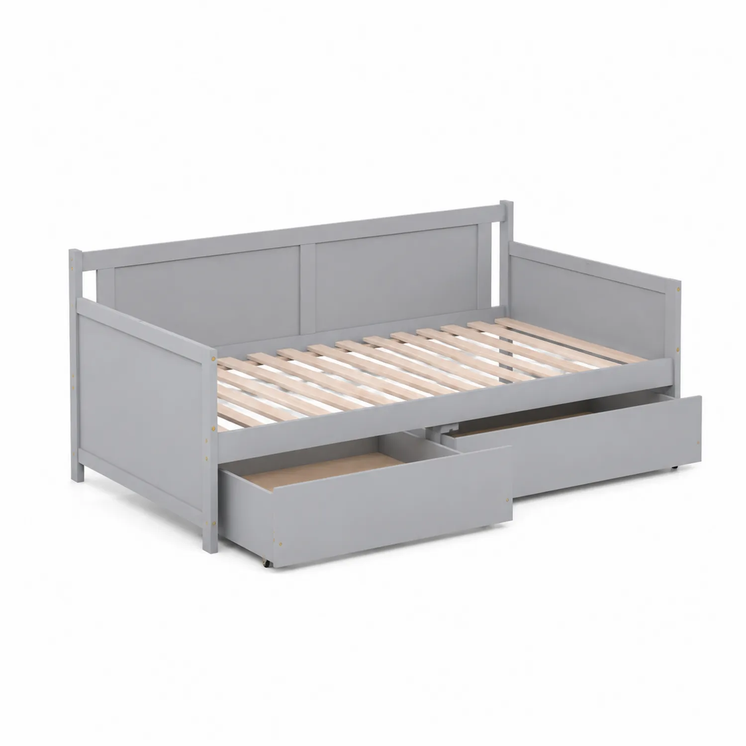Letto Divano in Legno con Cassetti 200x90 cm