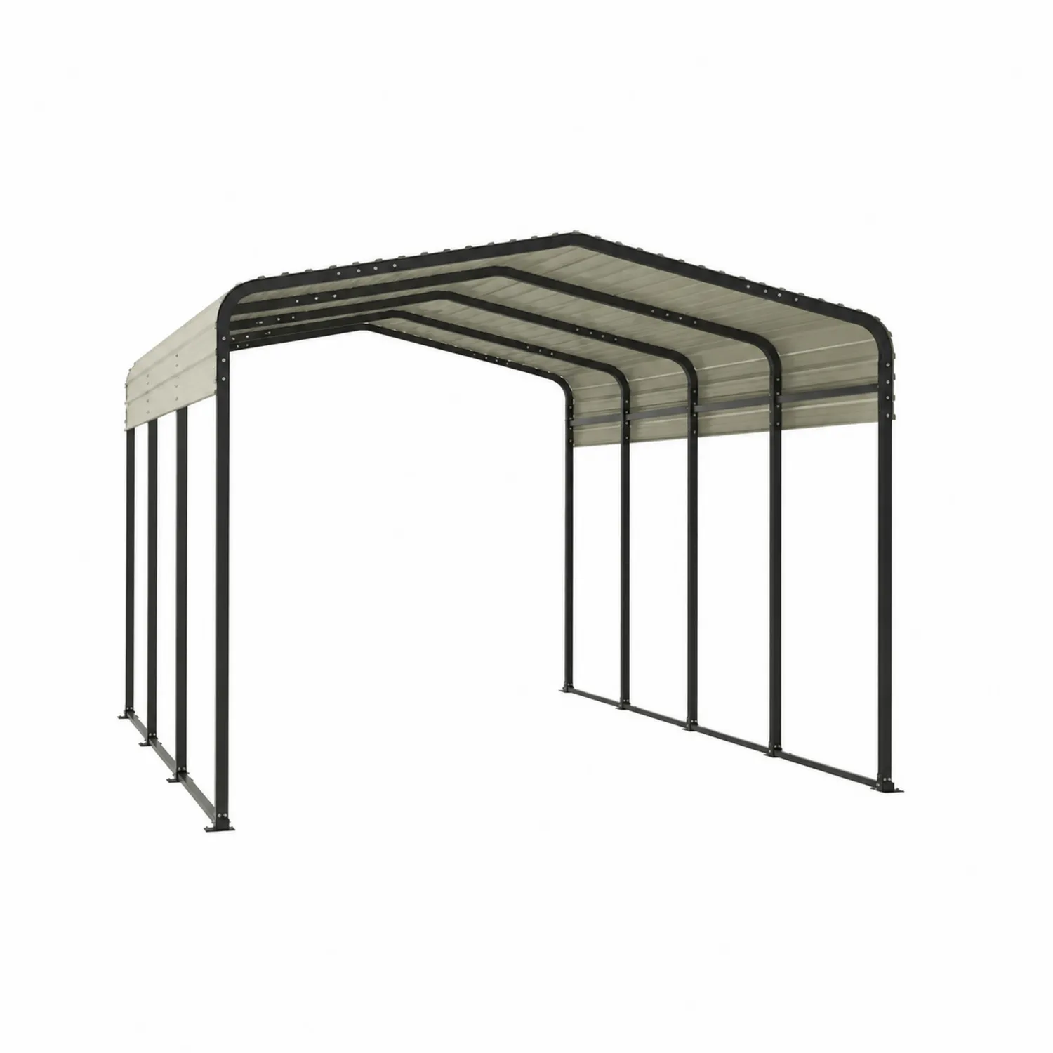 Riparo per Auto in Acciaio Zincato Grigio 600x300x250 cm
