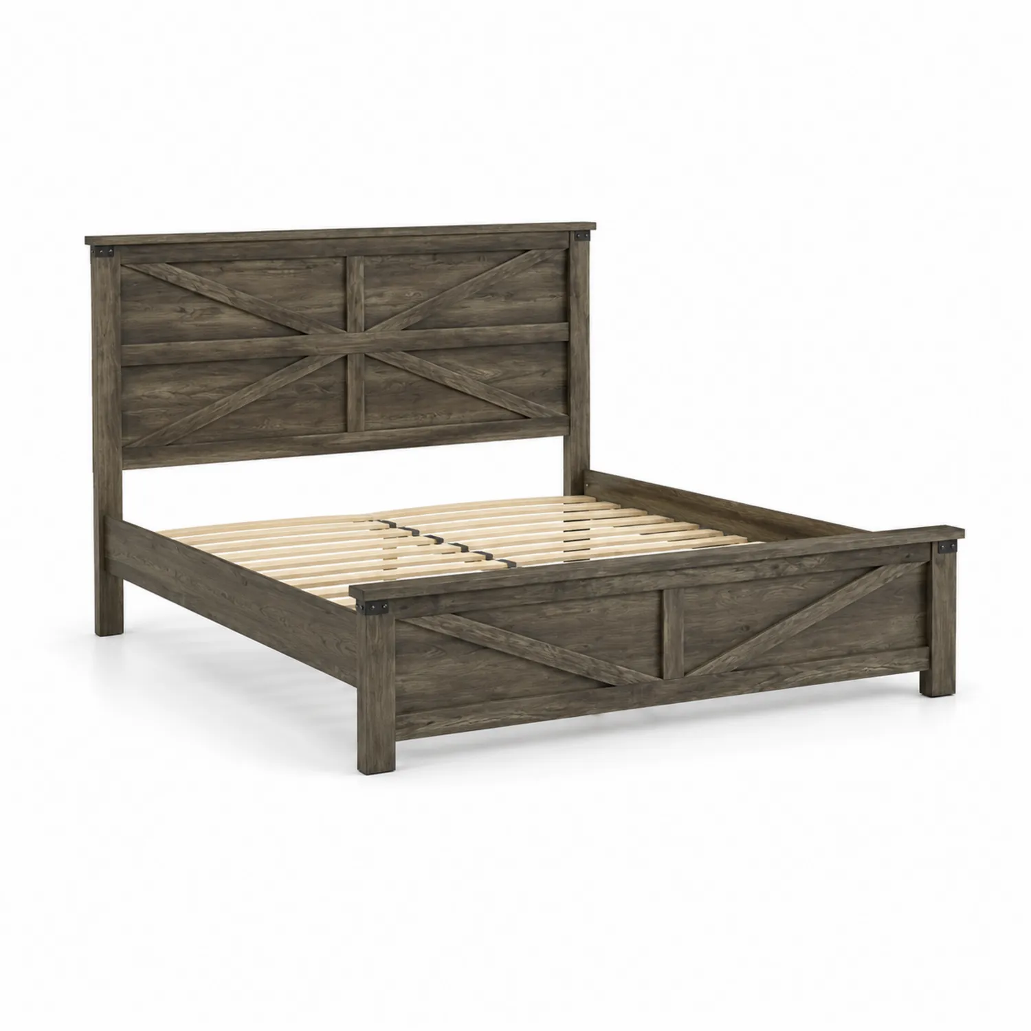 Letto in legno con testiera e pediera 200x160 cm