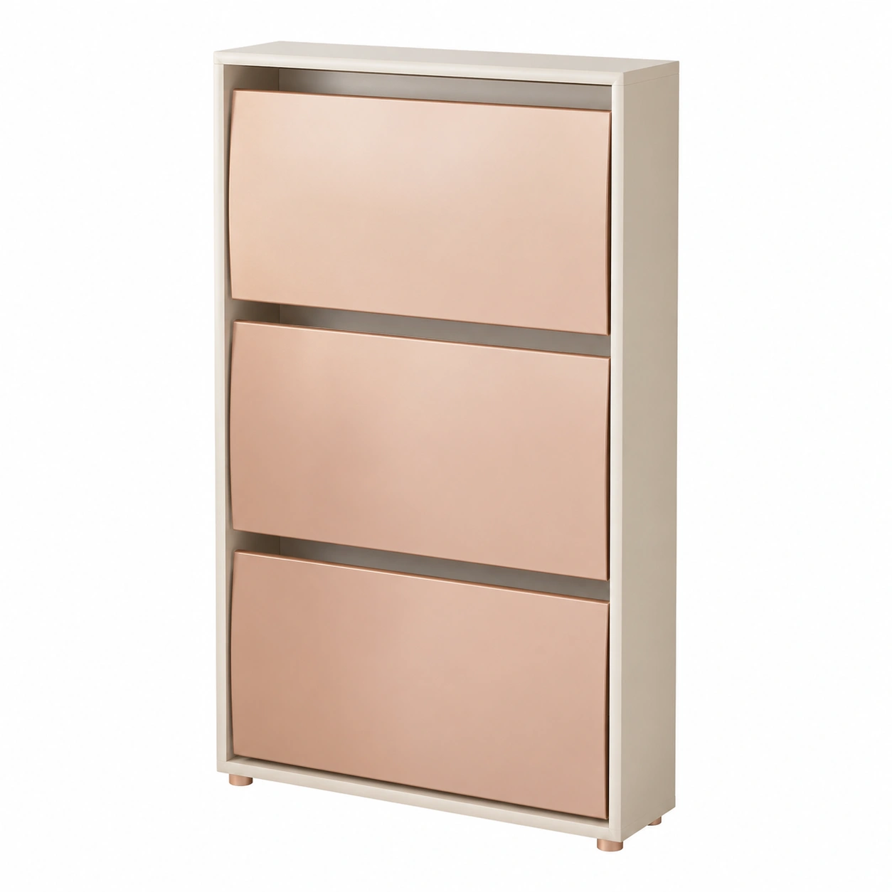 Zapatero Basculante Beige Estilo Minimalista-furnmelo