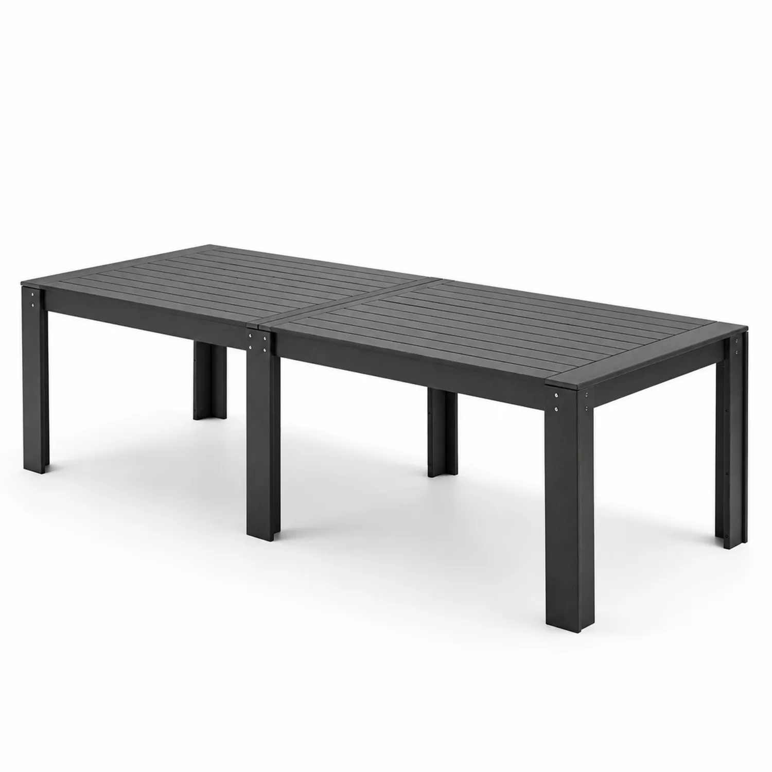 Mesa de comedor de jardín de aluminio rectangular 220 cm