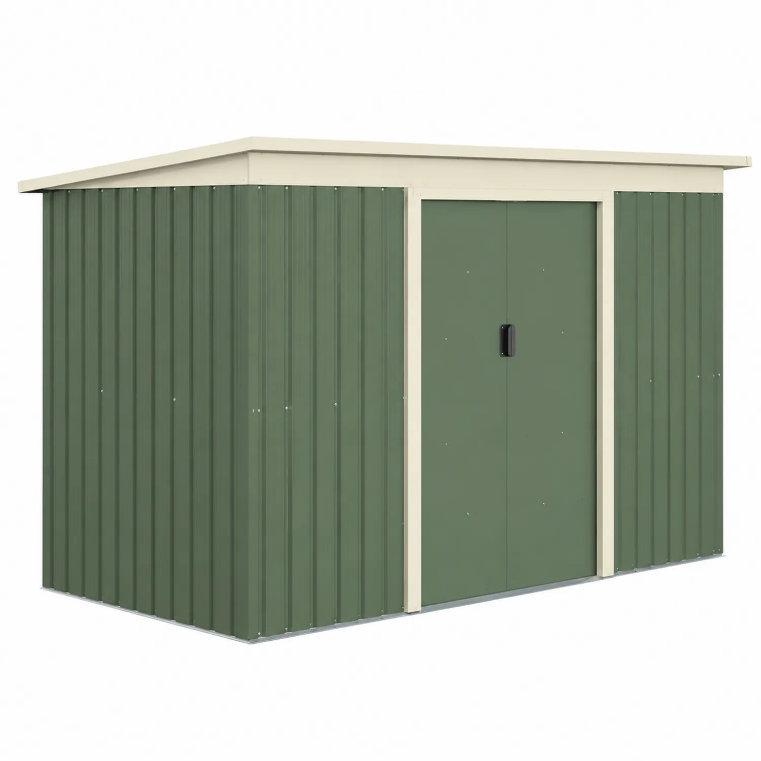 Caseta de metal verde 257x205x177 cm
