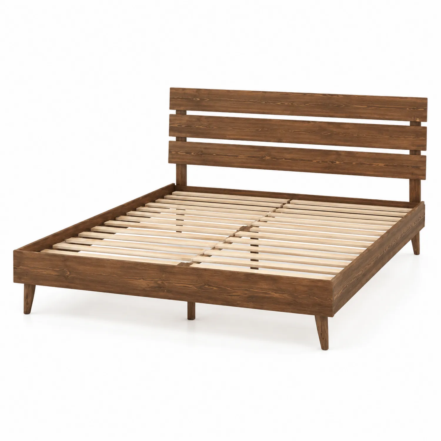 Cama de Madera Maciza Marrón 200x160 cm