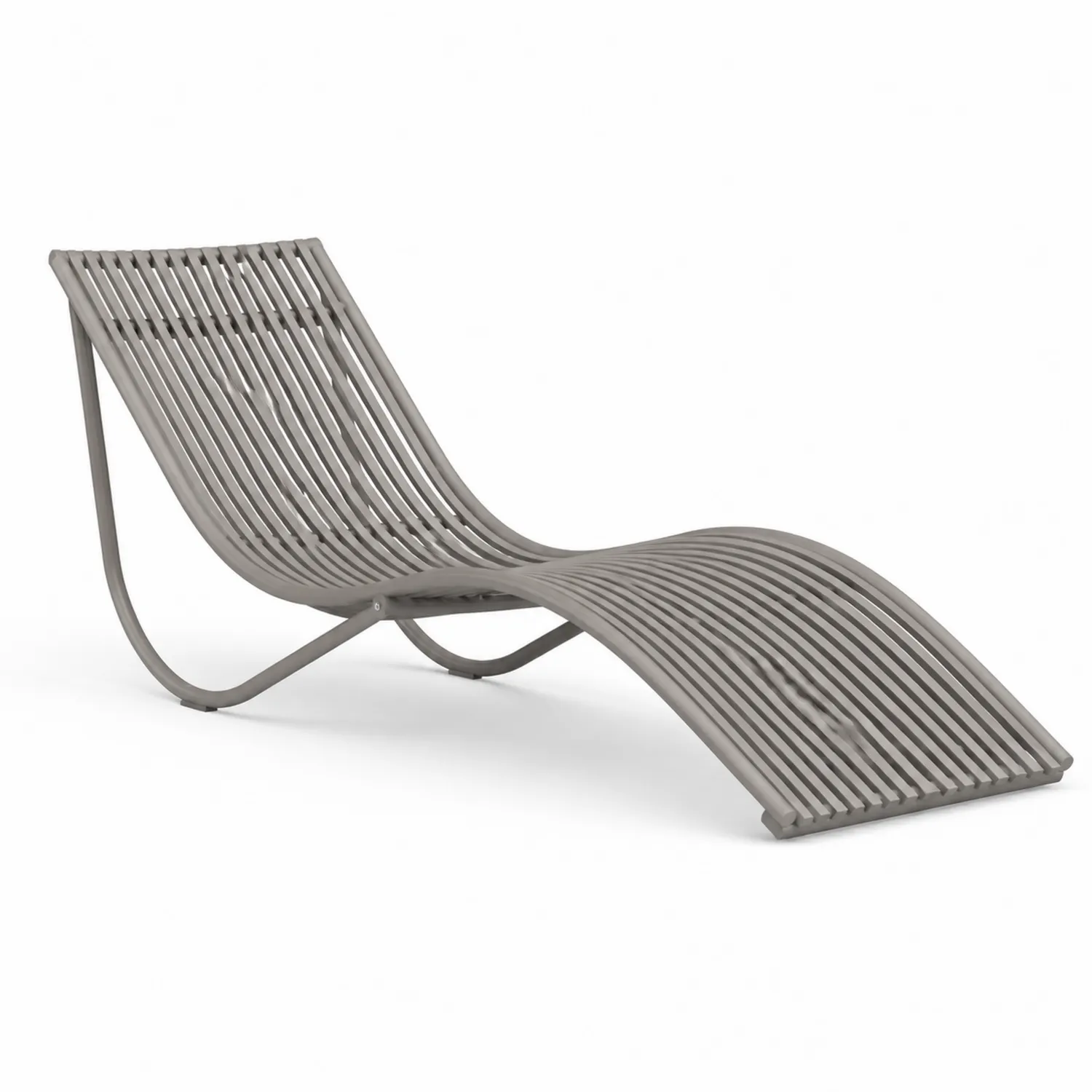 Tumbona de Metal para Exterior Gris