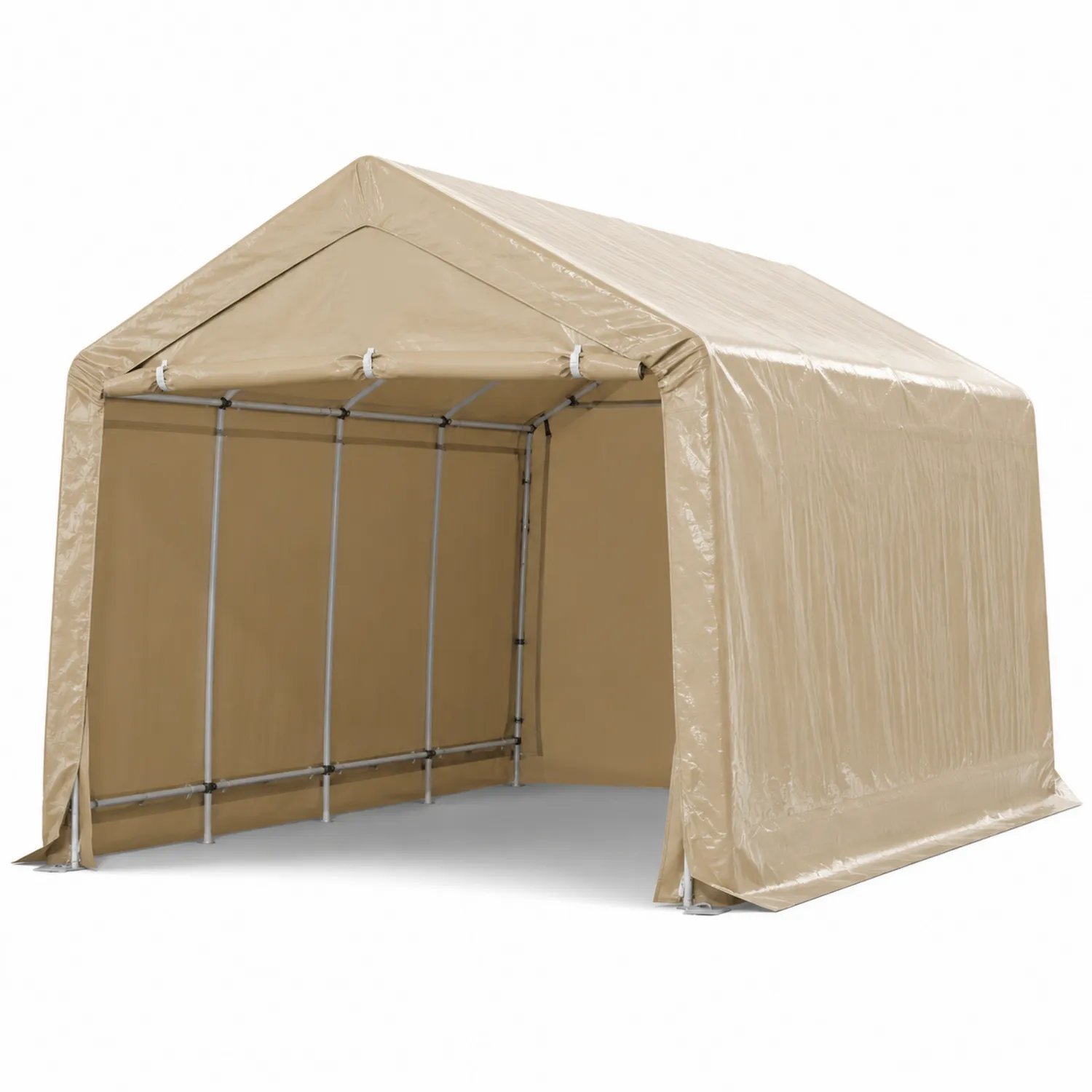 Carpa de Garaje de Acero y Lona Polietileno 300x200x190 cm