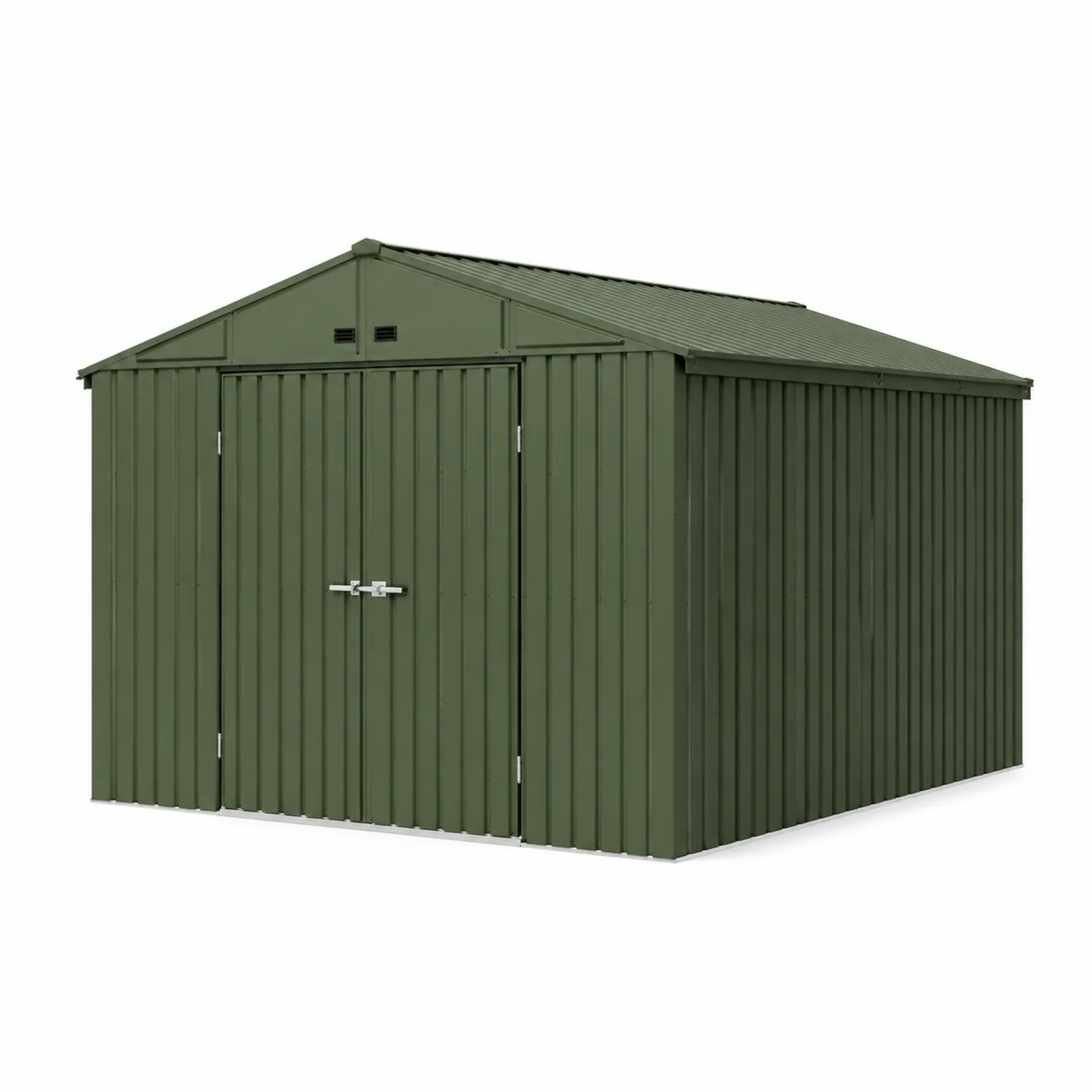 Cobertizo de almacenamiento de metal verde 3x2.5x2m