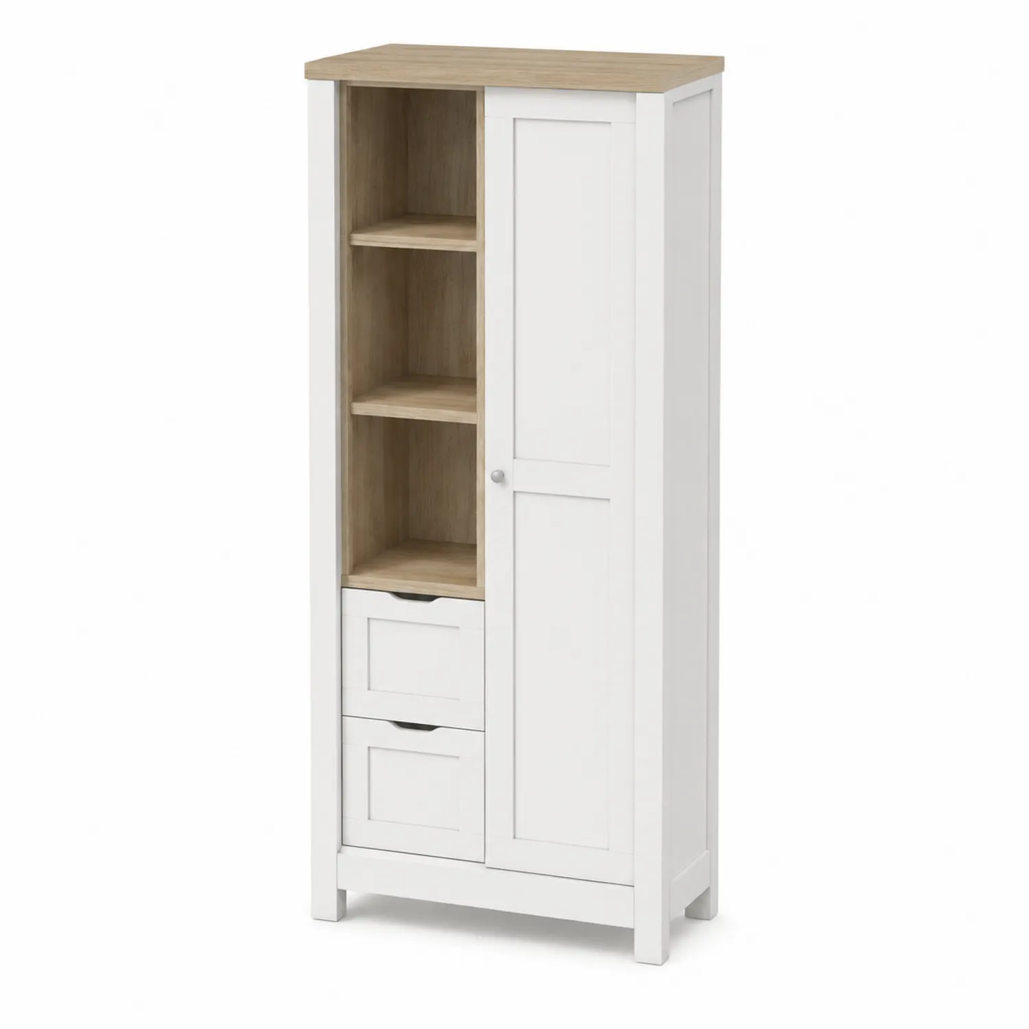 Armario de Madera con Estantes y Puerta 180x75x35 cm