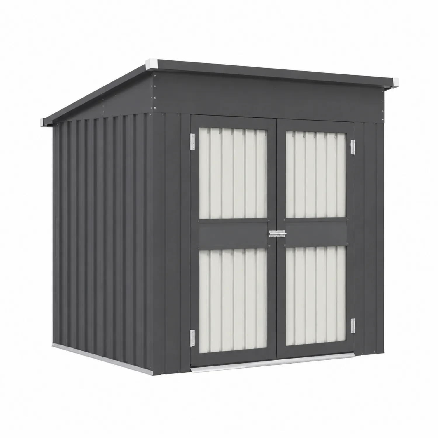 Cobertizo Metálico de Acero con Puertas Dobles 215x130x173 cm