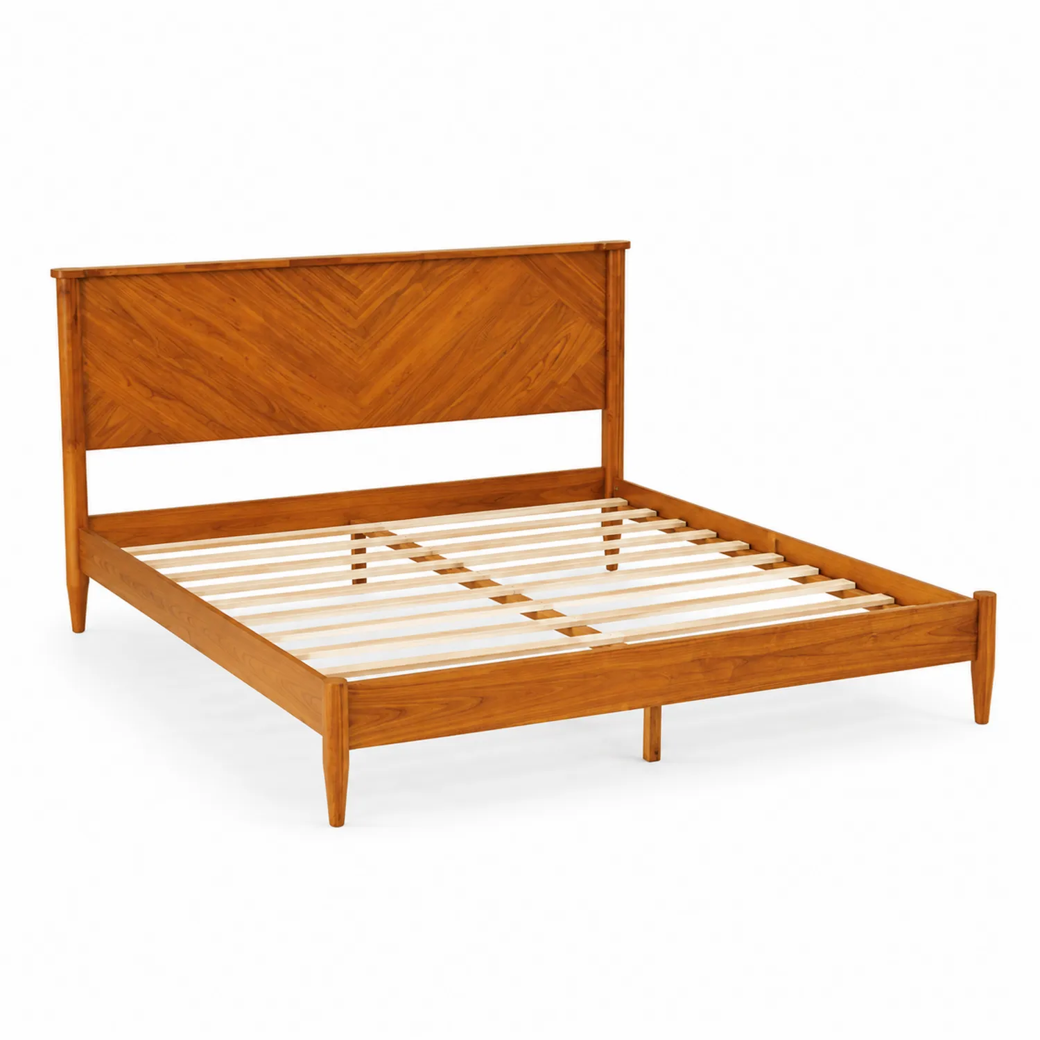 Cama de Madera de Roble Marrón 200x160 cm