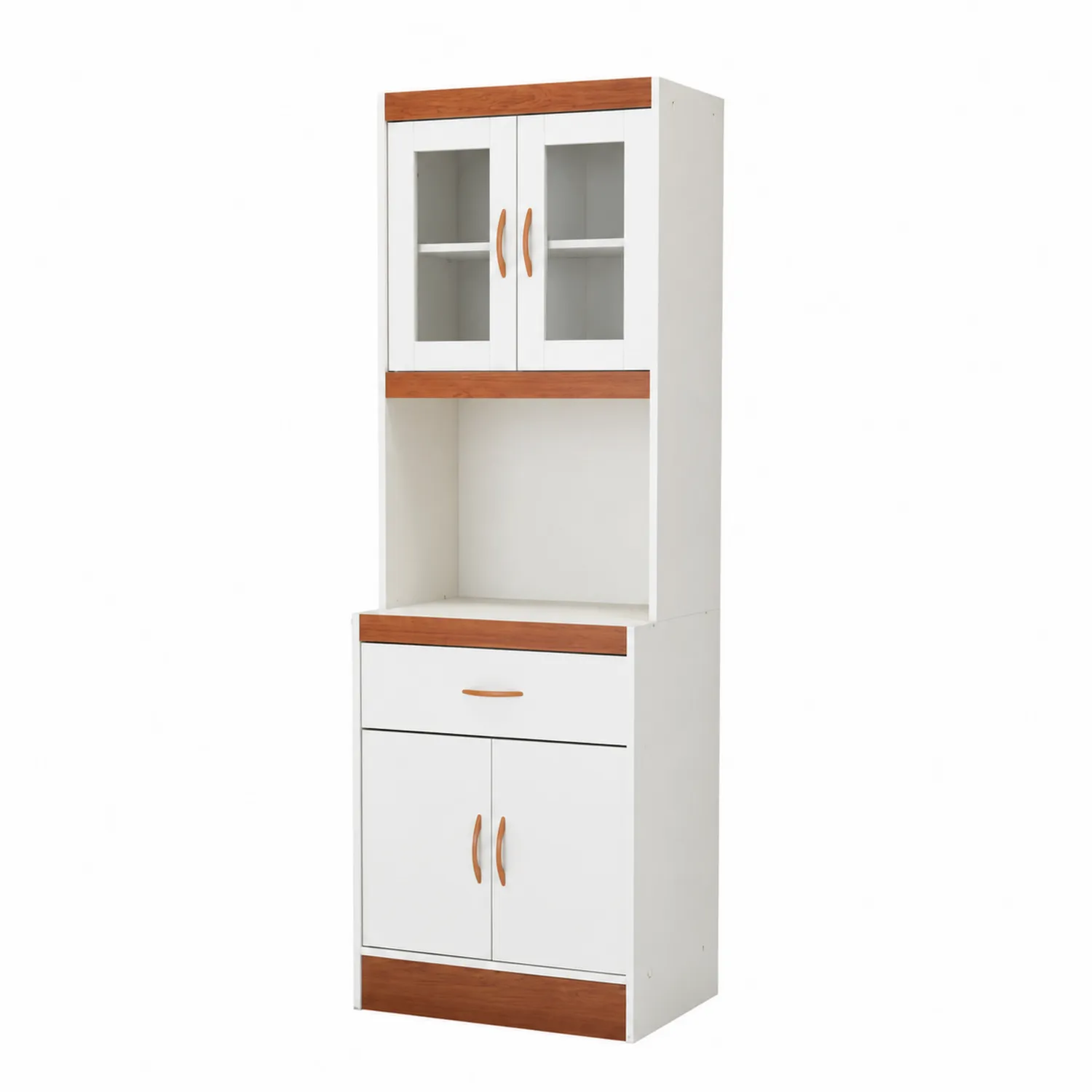 Armario de Cocina MDF con Puertas de Vidrio Templado
