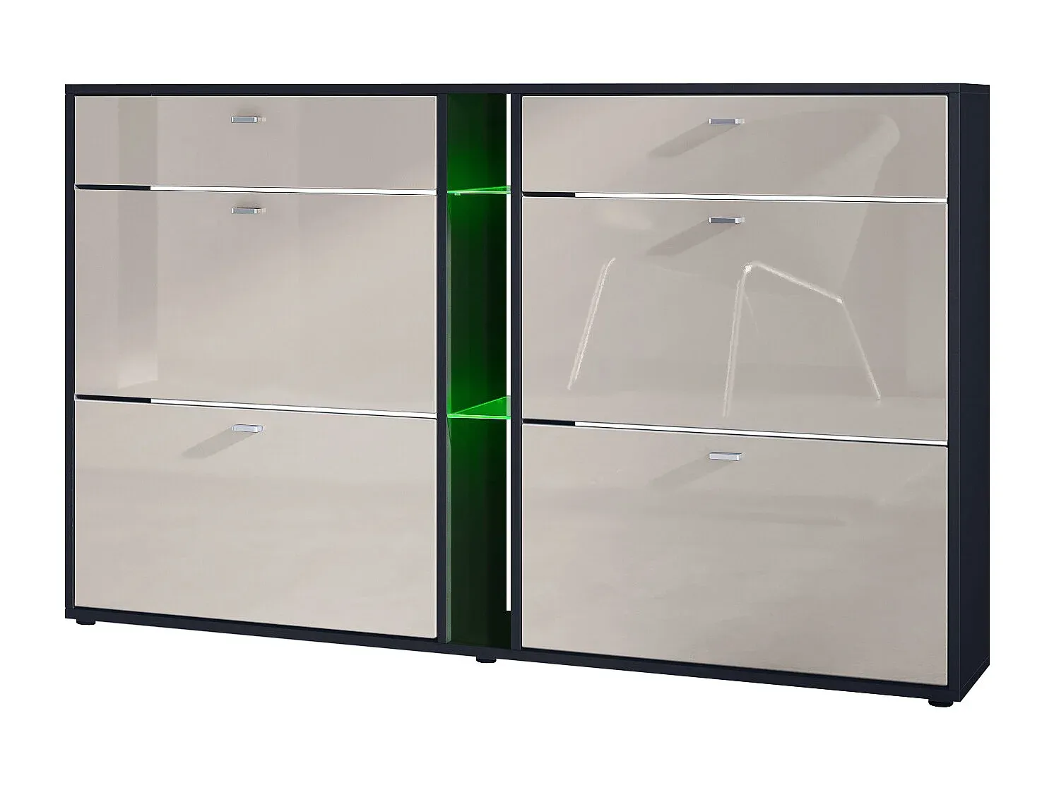 Wohnzimmer und Flur,Bereich Flurmöbel und Ordnungshelfer,Schuhschrank-COZYELUME
