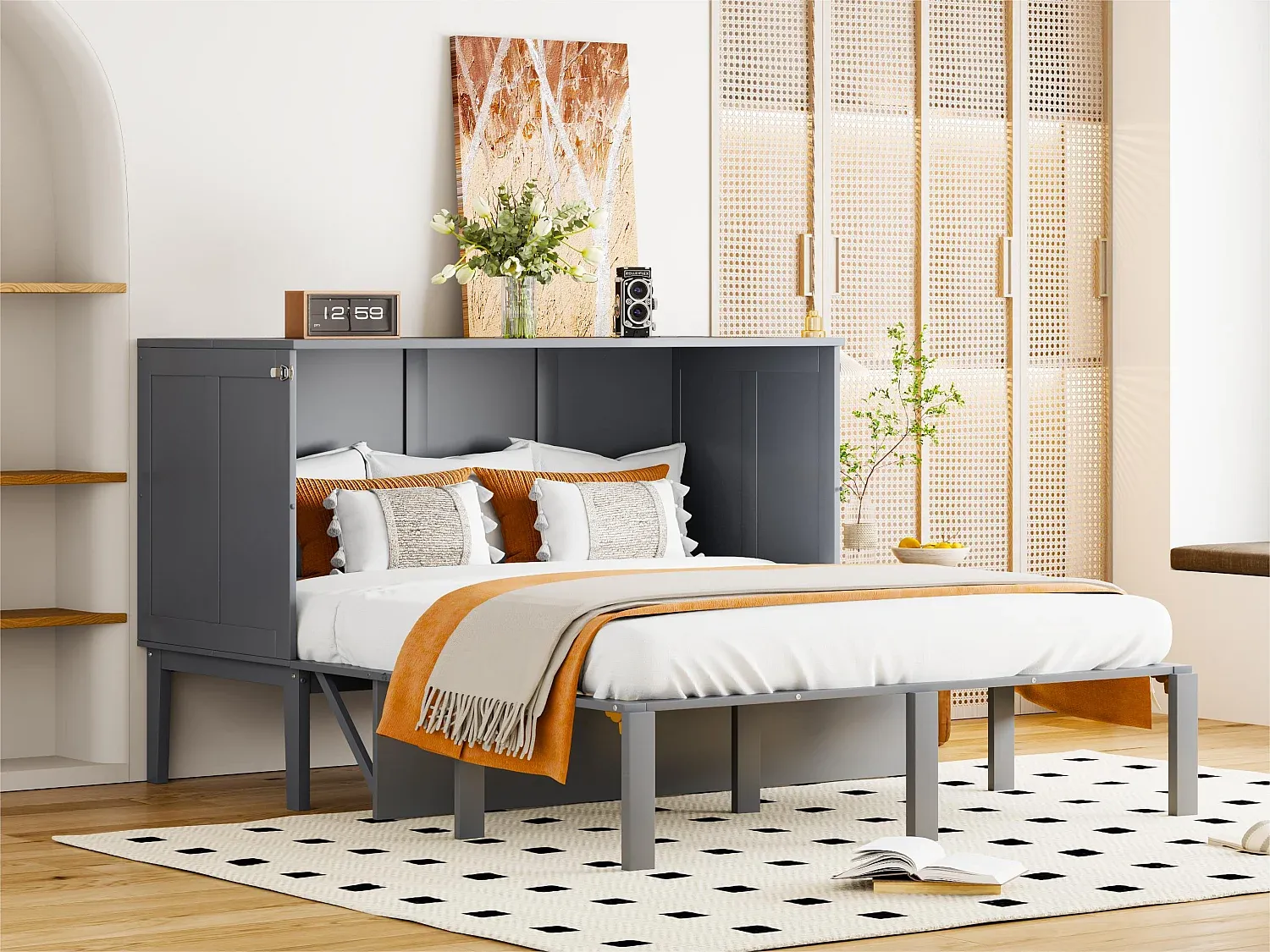 Schlafzimmer,Bereich Bett,Schrankbett-COZYELUME