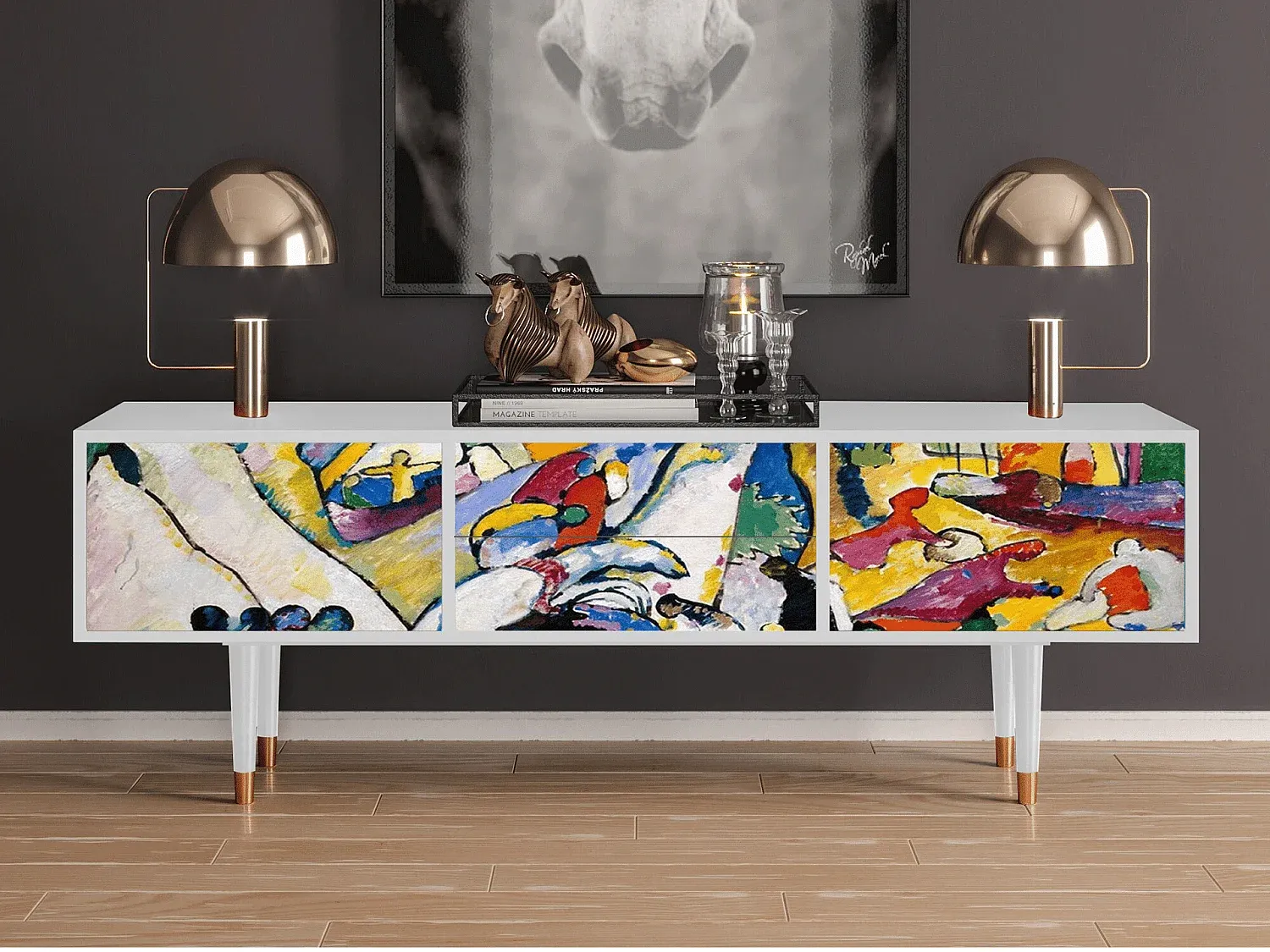 Wohnzimmer und Flur,Wohnzimmermöbel,TV-Board-COZYELUME