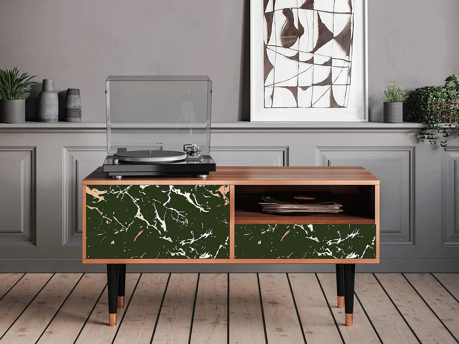 Wohnzimmer und Flur,Wohnzimmermöbel,TV-Board-COZYELUME