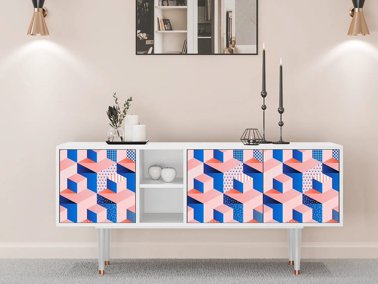 Wohnzimmer und Flur,Wohnzimmermöbel,TV-Board-COZYELUME
