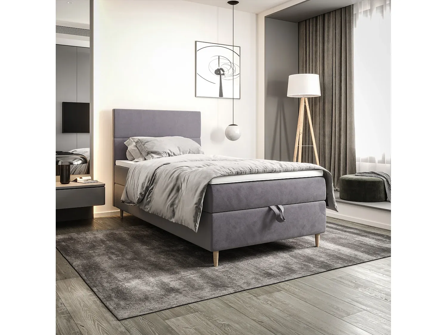 Schlafzimmer,Bereich Bett,Boxspringbett-COZYELUME