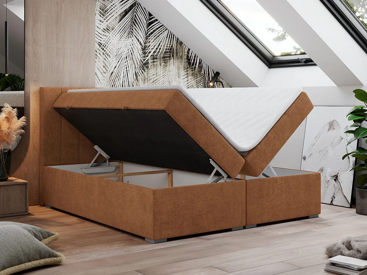 Schlafzimmer,Bereich Bett,Boxspringbett-COZYELUME