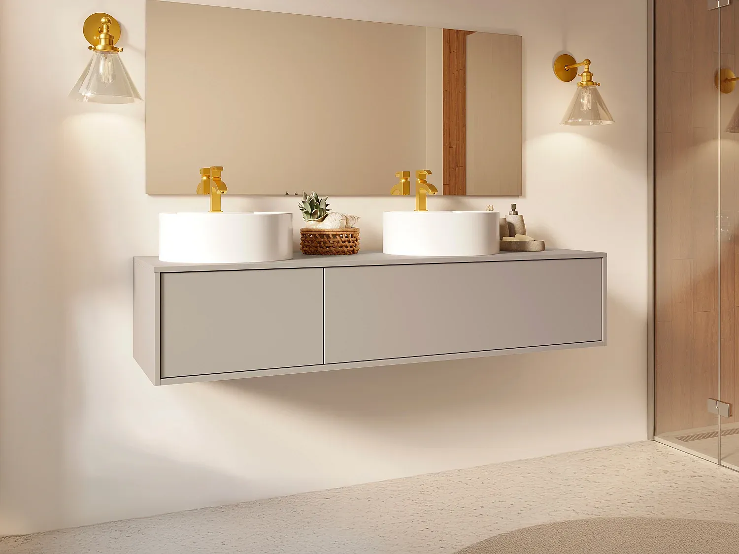 Badezimmer,Bereich Badezimmermöbel,Waschbeckenunterschrank-COZYELUME