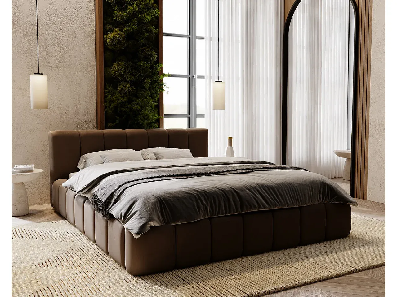 Schlafzimmer,Bereich Bett,Bett mit Bettkasten-COZYELUME