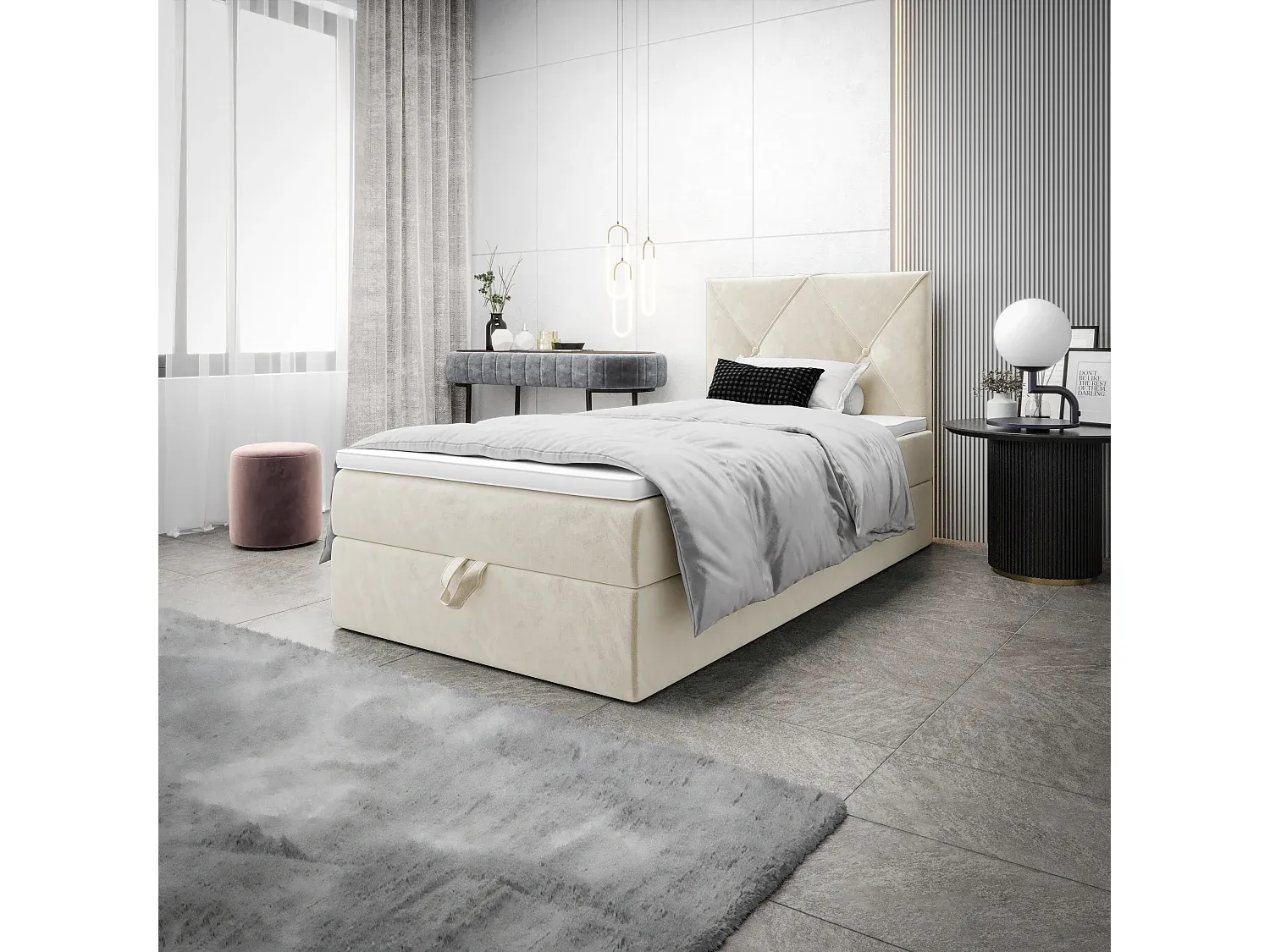 Schlafzimmer,Bereich Bett,Boxspringbett-COZYELUME
