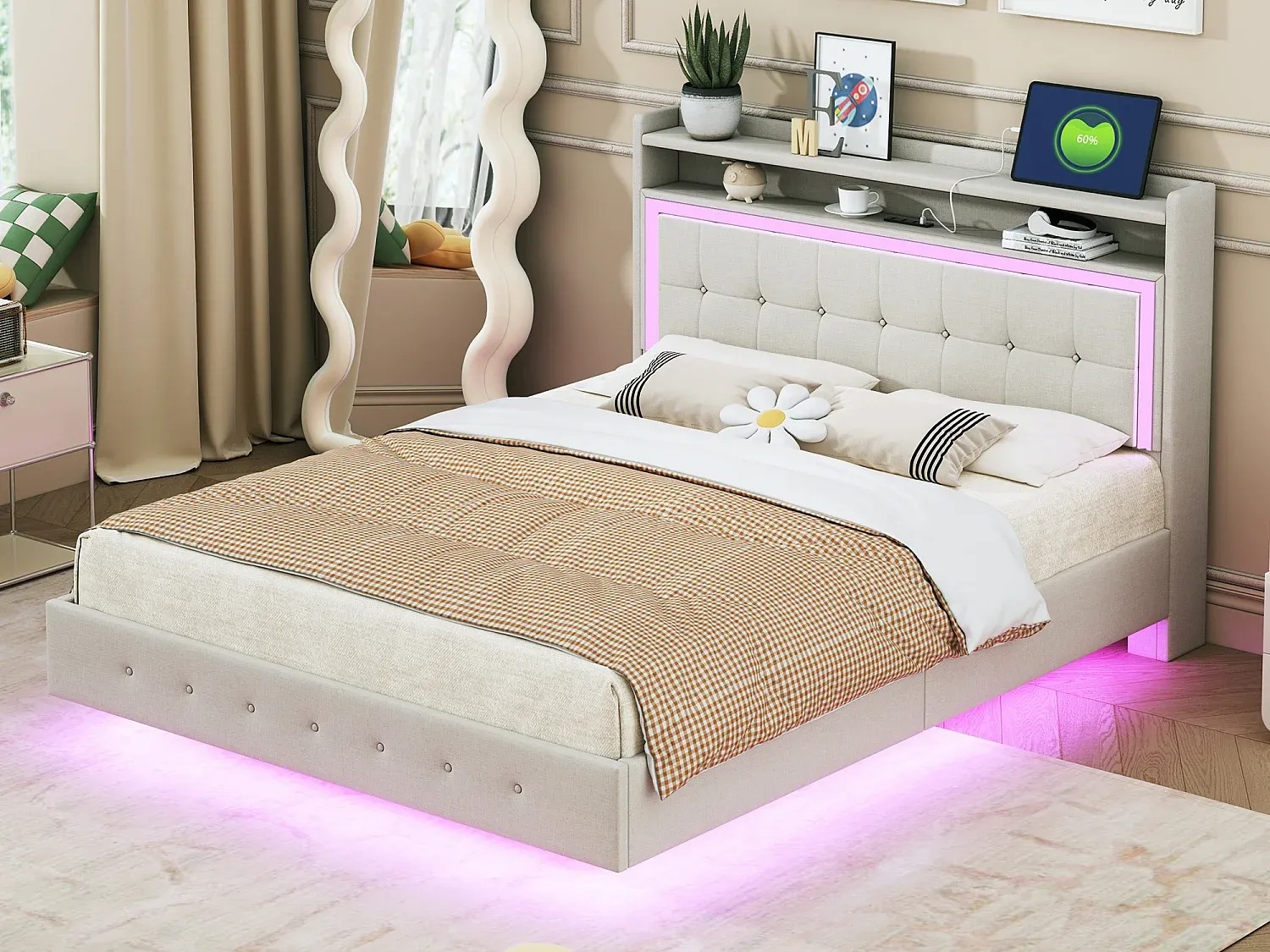 Schlafzimmer,Bereich Bett,Bettrahmen-Livavenao