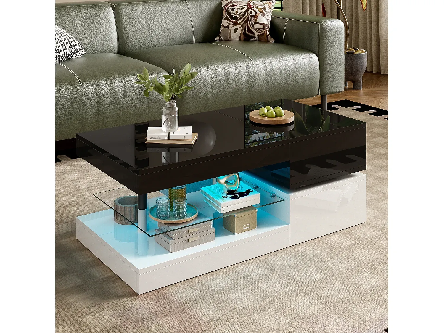 Wohnzimmer und Flur,Wohnzimmermöbel,Couchttisch nicht ausziehbar-Livavenao