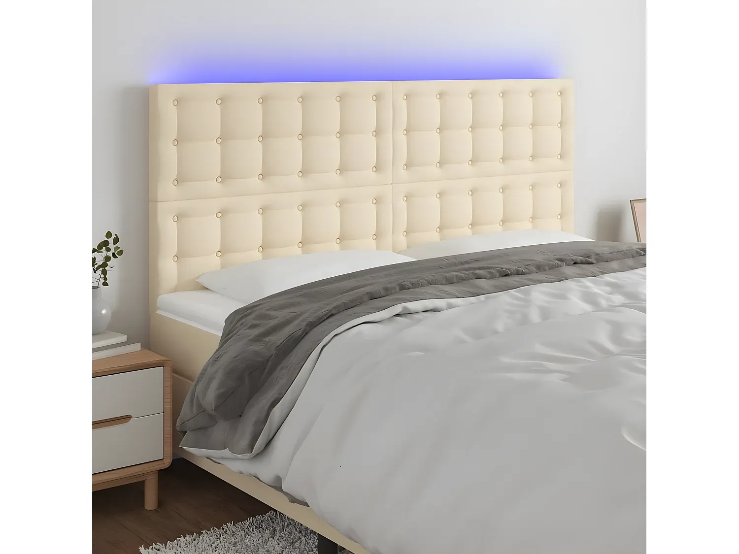Schlafzimmer,Bettkopfteil und Bettüberbau,Bettkopfteil-Livavenao