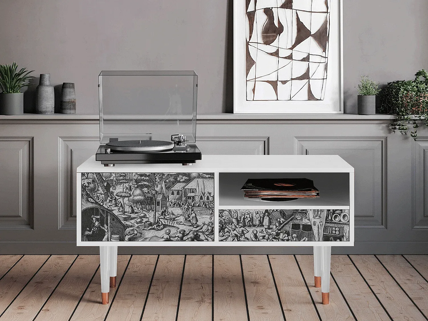 Wohnzimmer und Flur,Wohnzimmermöbel,TV-Board-Livavenao
