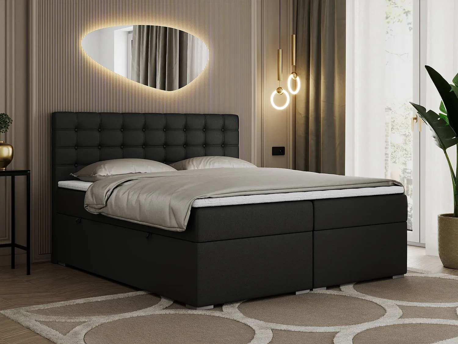 Schlafzimmer,Bereich Bett,Boxspringbett-Livavenao
