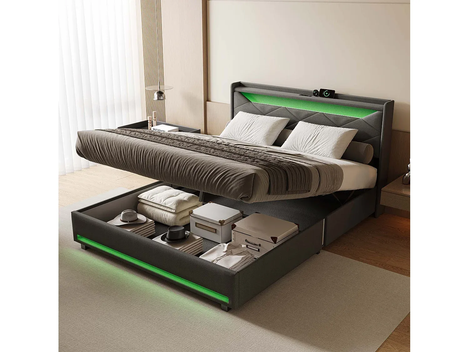 Schlafzimmer,Bereich Bett,Bettrahmen-Livavenao